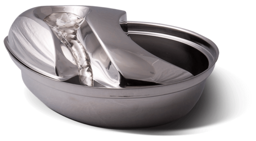 metal cat drinking fountain