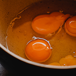 raw eggs in bowl